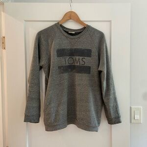 Toms Sweatshirt Gray Pockets Medium